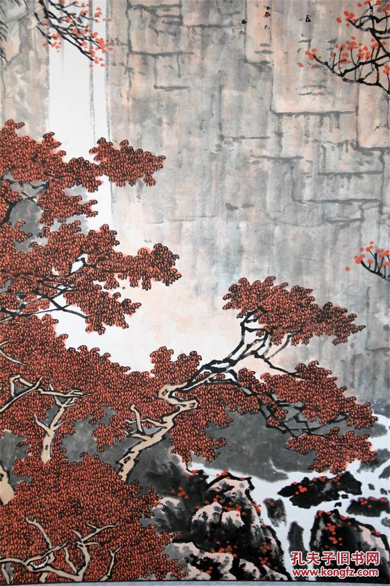 安徽美协理事,国家一级美术师温湘愚 国画作品《层林尽染》