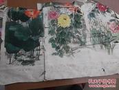 花卉条屏（3张残品合售）1978年11月1版1印河北人民出版社出版 王庆昇作 【花卉条屏】