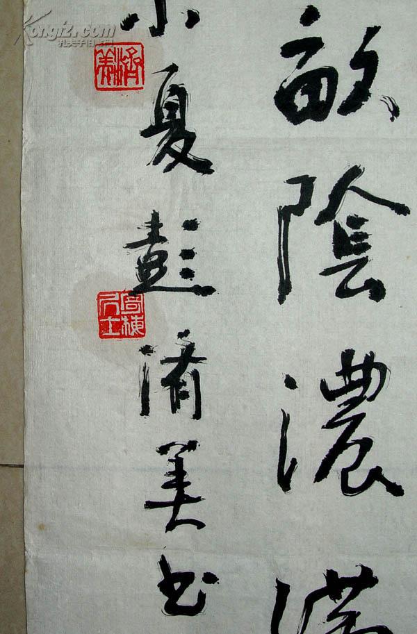 彭济美书法作品之一益阳人长995cm宽27cm