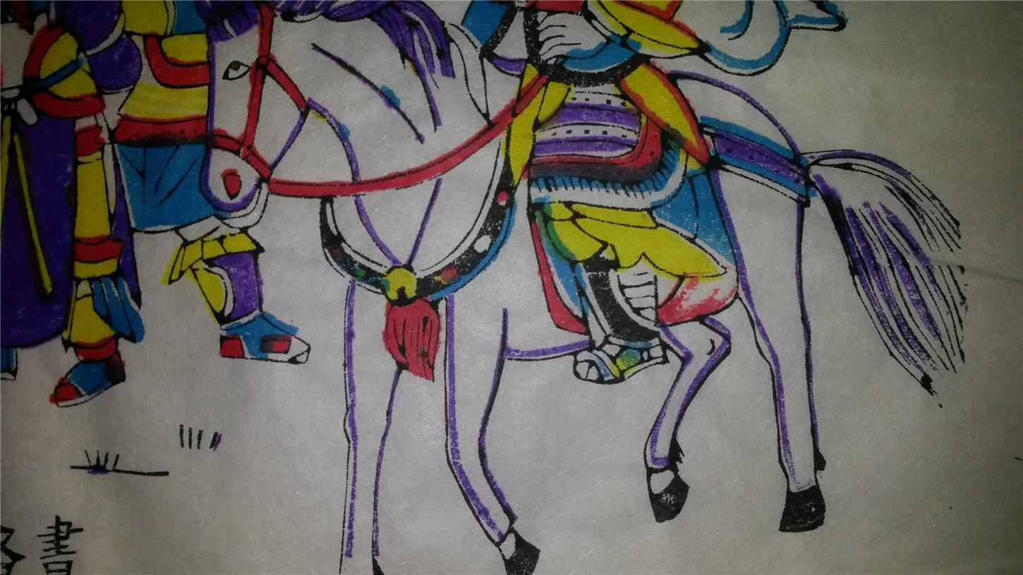 名家木刻木版年画版画*杨家将故事05呼延丕显计拿潘仁美