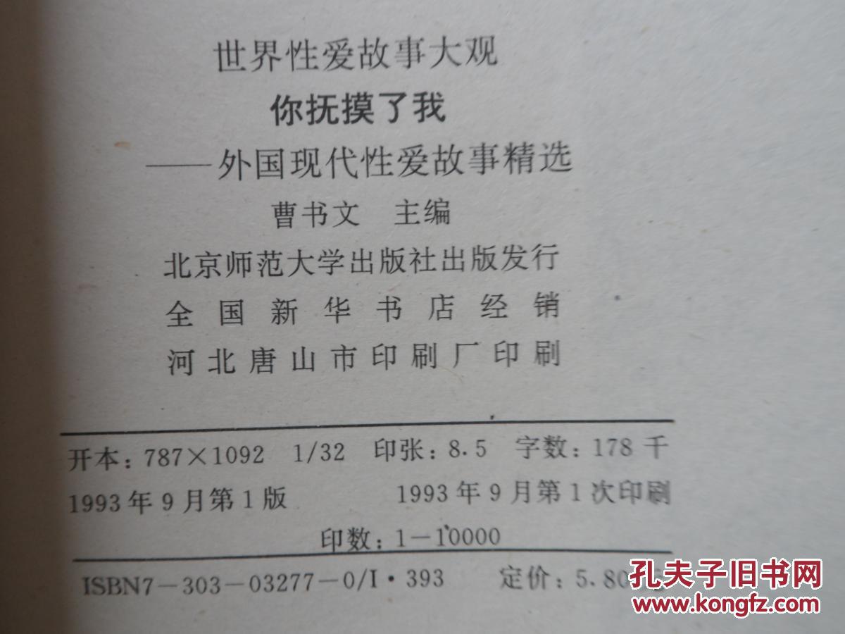 你抚摸了我 外国现代性爱故事精选 【世界性爱故事大观】