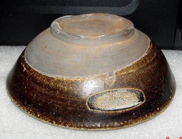 宋代湖南湘阴窑黑釉梅花碗径163cm高6cm