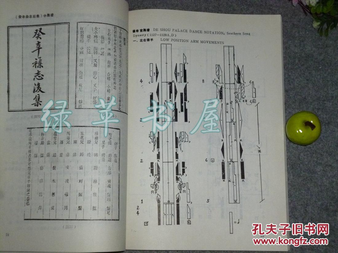 舞蹈插图)1989年一版一印 品好◆ [古代传统音乐研究:祭社舞图 禹步法