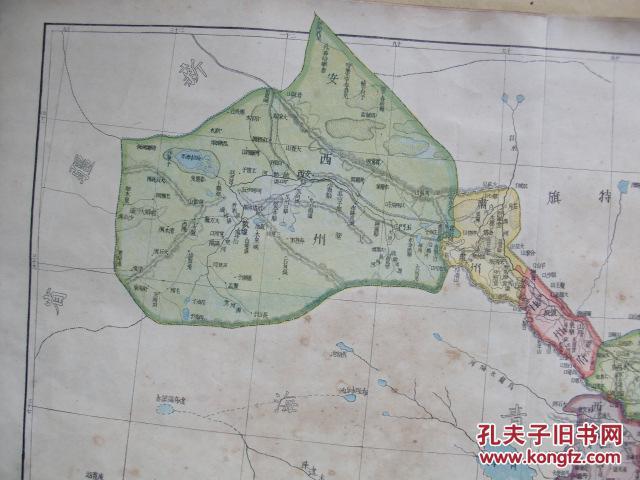清光绪甘肃地图辖兰州府 凉州府 甘州府 肃州 西宁府 宁夏府 庆阳府