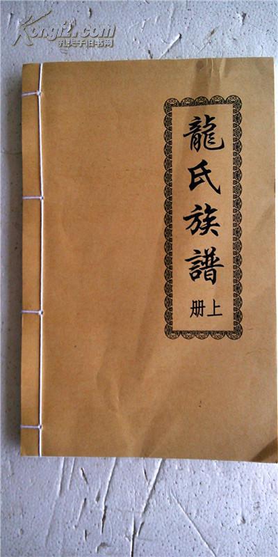 龙氏族谱云公支16开上下本329页2012年版售原谱