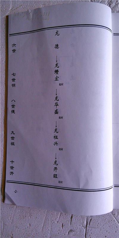 龙氏族谱云公支16开上下本329页2012年版售原谱