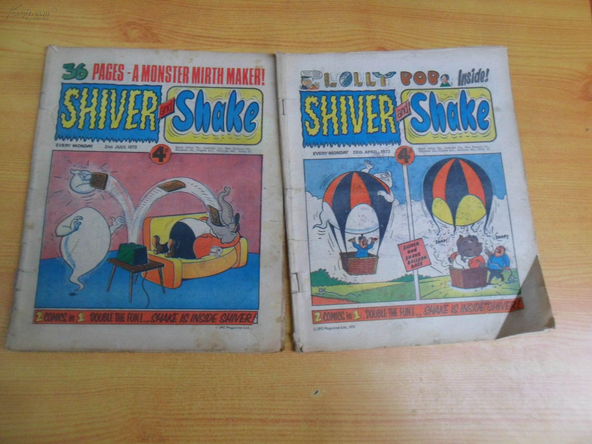 shiver 国外英文原版漫画杂志(2本和售)详见图片