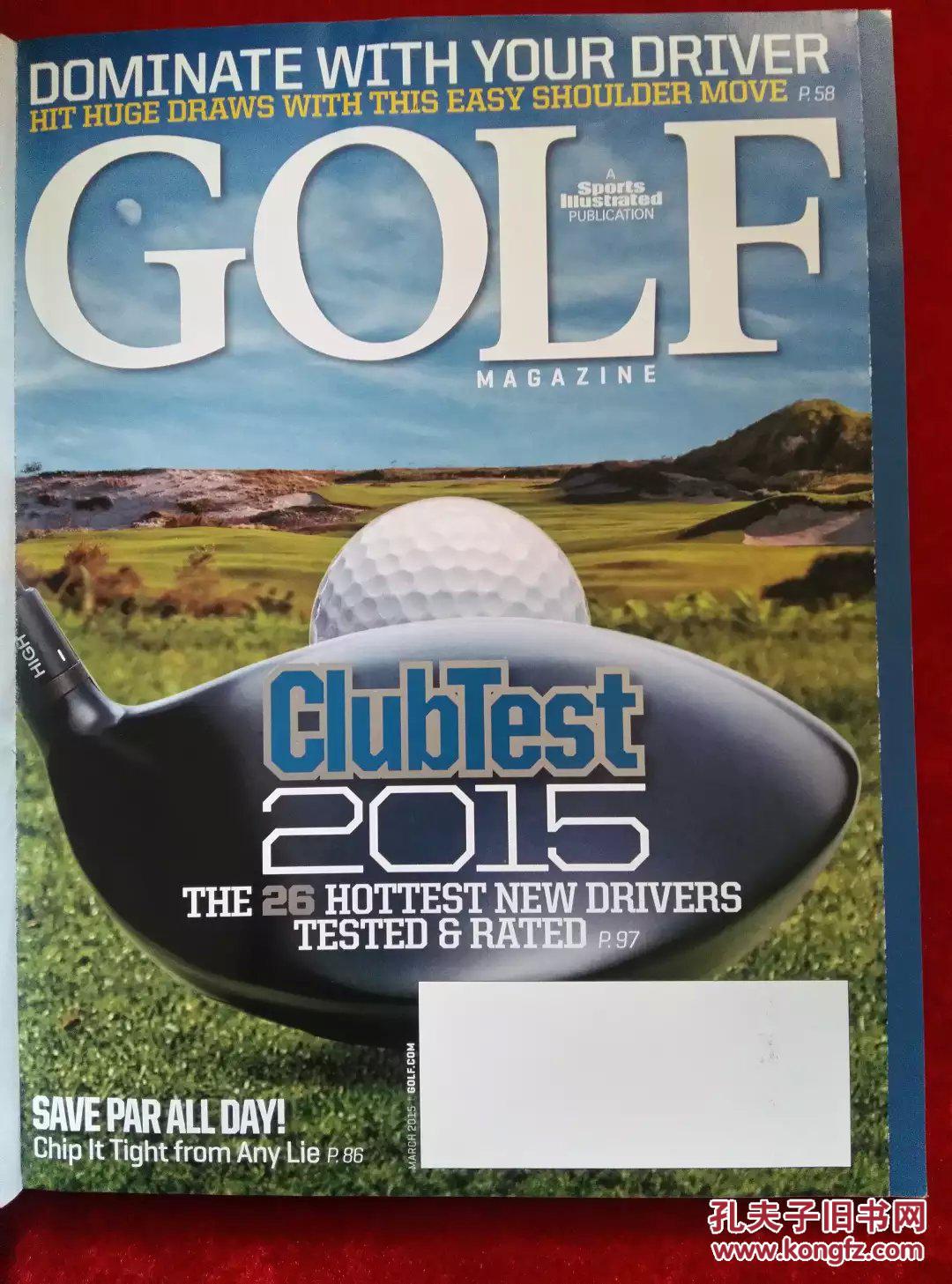 golf magazine 2015/03高尔夫杂志 英文原版体育外文杂志期刊画报
