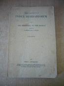 index herbariorum part 1 the herbaria of the world  1964