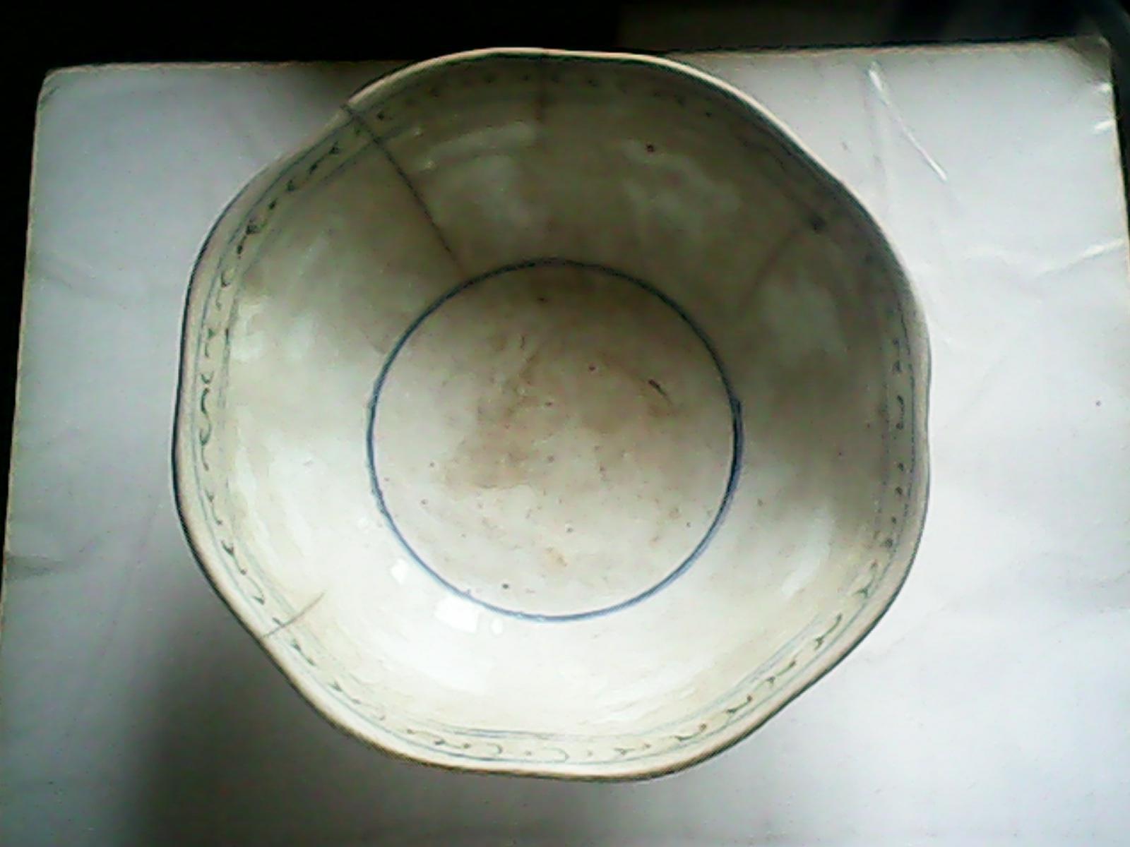 民国时期八角型碗瓷器