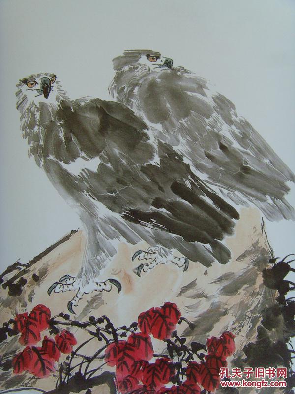 焦可群:画:鹰(大漠孤烟直 长河落日圆)(中国美术家协会会员,中央美术