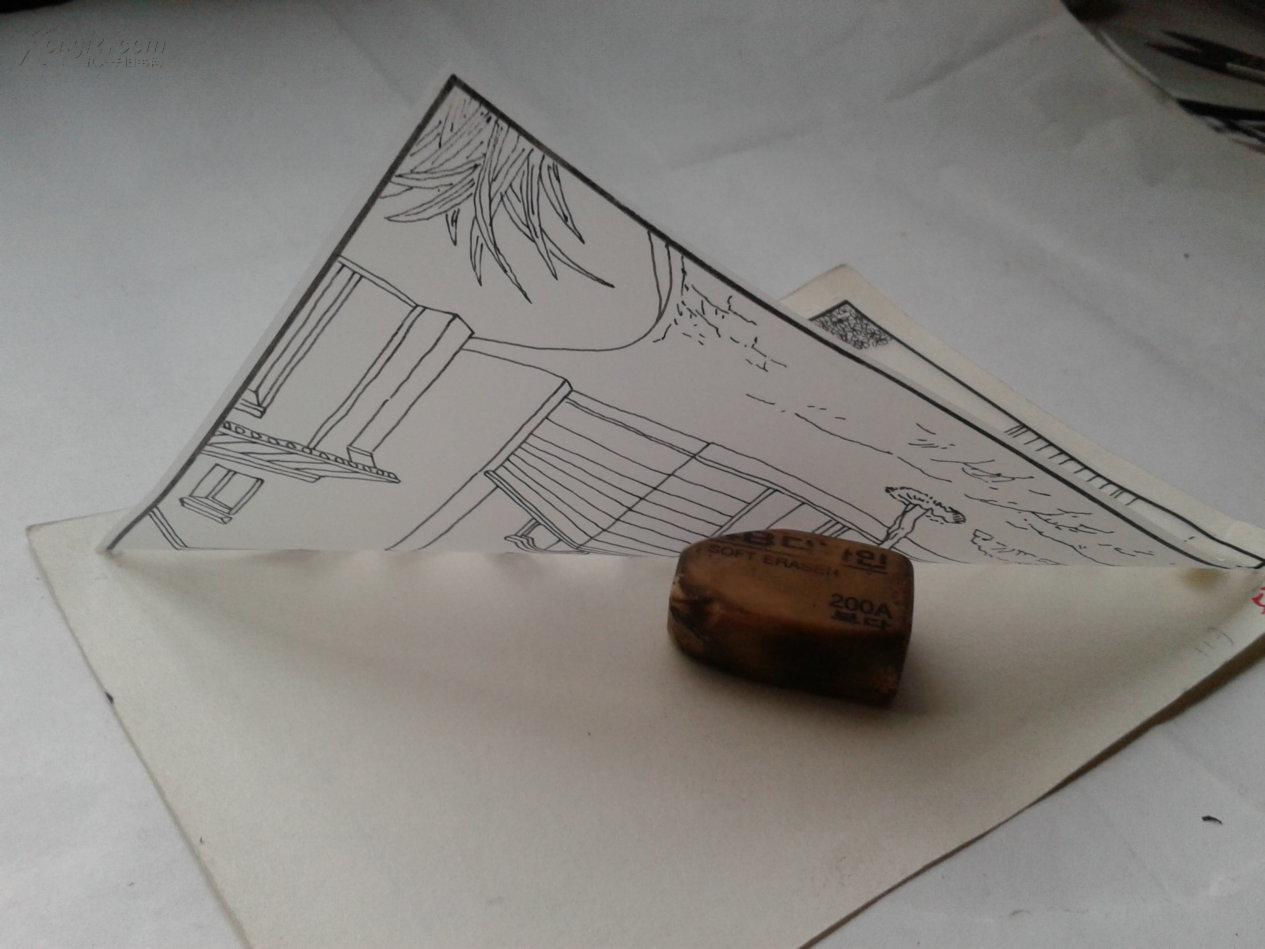 (补图)中国各地民居连环画原稿共存25幅 天津人民美术出版社