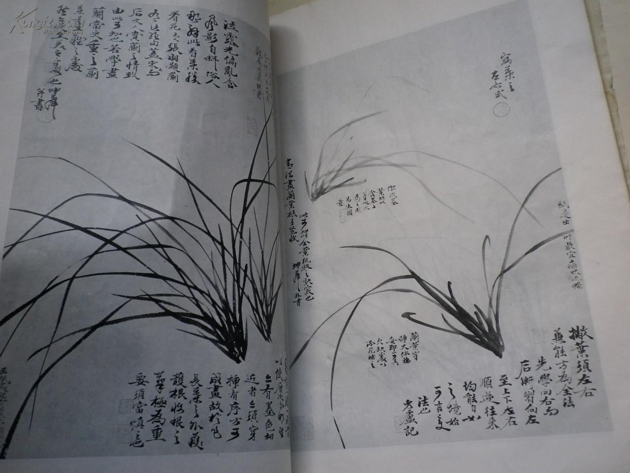 卢坤峰兰竹谱 (8开,山东美术出版社1985年一版一印)