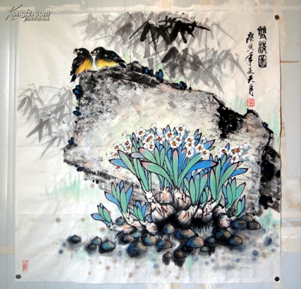 安徽著名老画家【陶天月】四尺斗方花鸟 拍品编号:14260422