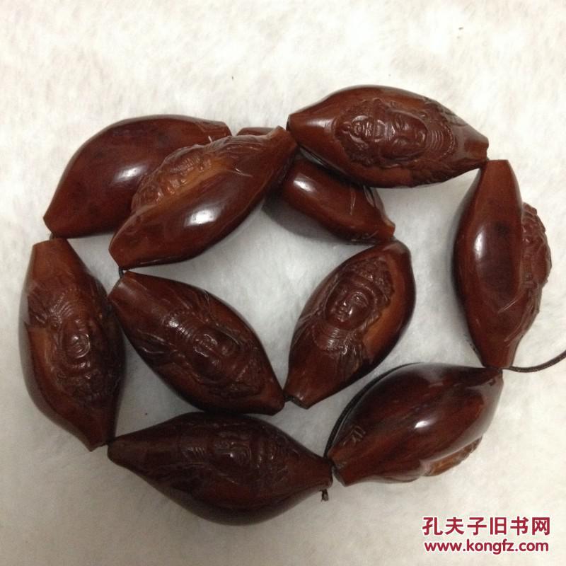 2f159j001雨辰款10粒老油核橄榄核观音手串