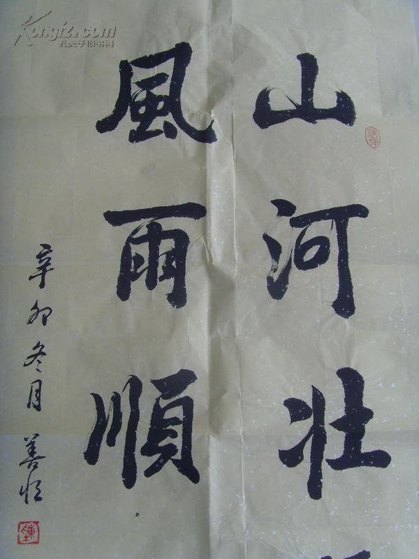 陈善恒陈山恒书法山河壮丽呈气瑞河北石家庄名家参展作品河北省人大