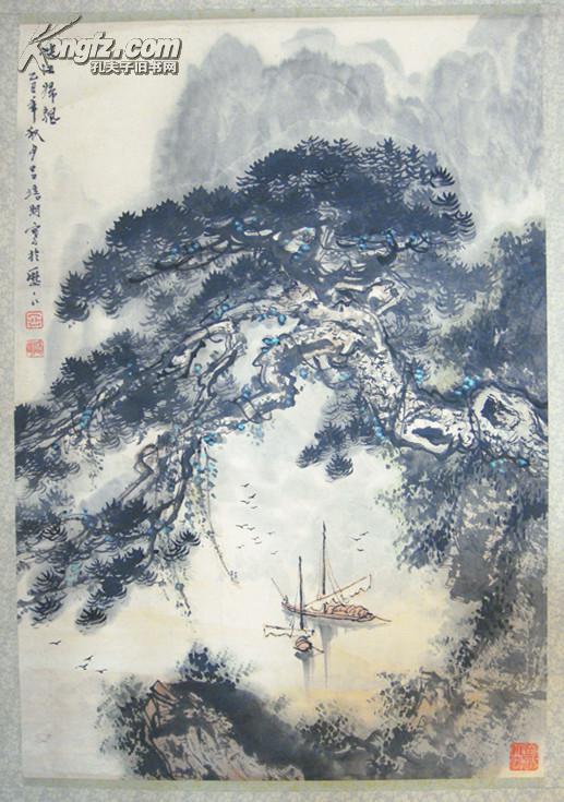 吕培明山水国画原作店铺保真