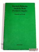 【日耳曼学编辑史里程碑之作】【荷尔德林新权威版】布面精装/函套/书封/法兰克福版手稿对照本《历史评注本荷尔德林全集》第14册《诗学草稿》Hölderlin: Sämtliche Werke Frankfurter Ausgabe Band 14, Herausgeber: Sattler