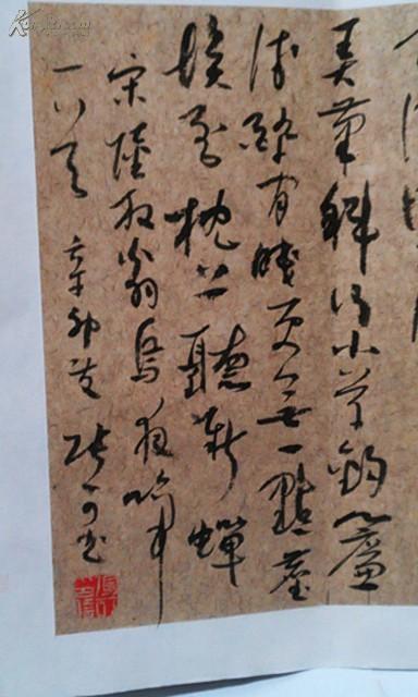 名家书画张可草书小品