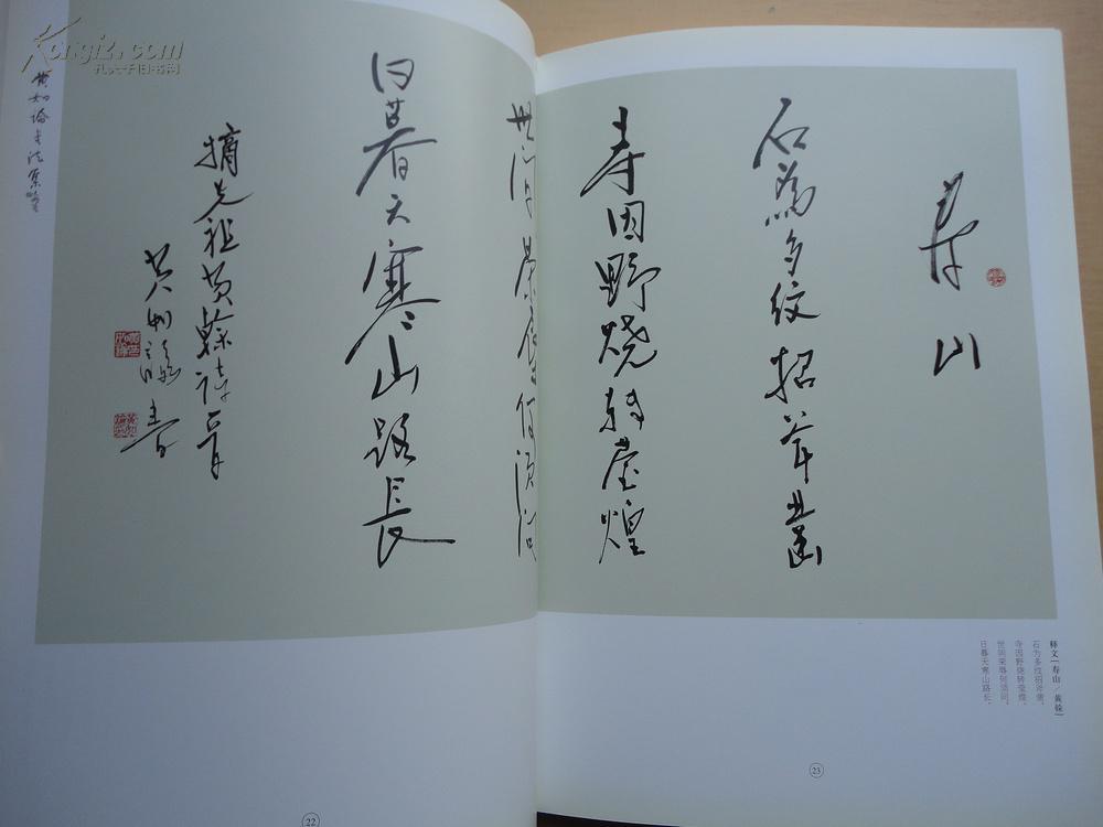 无封皮8开厚册 原价388元 《黄如论书法集》 见图 拍品编号:16835075