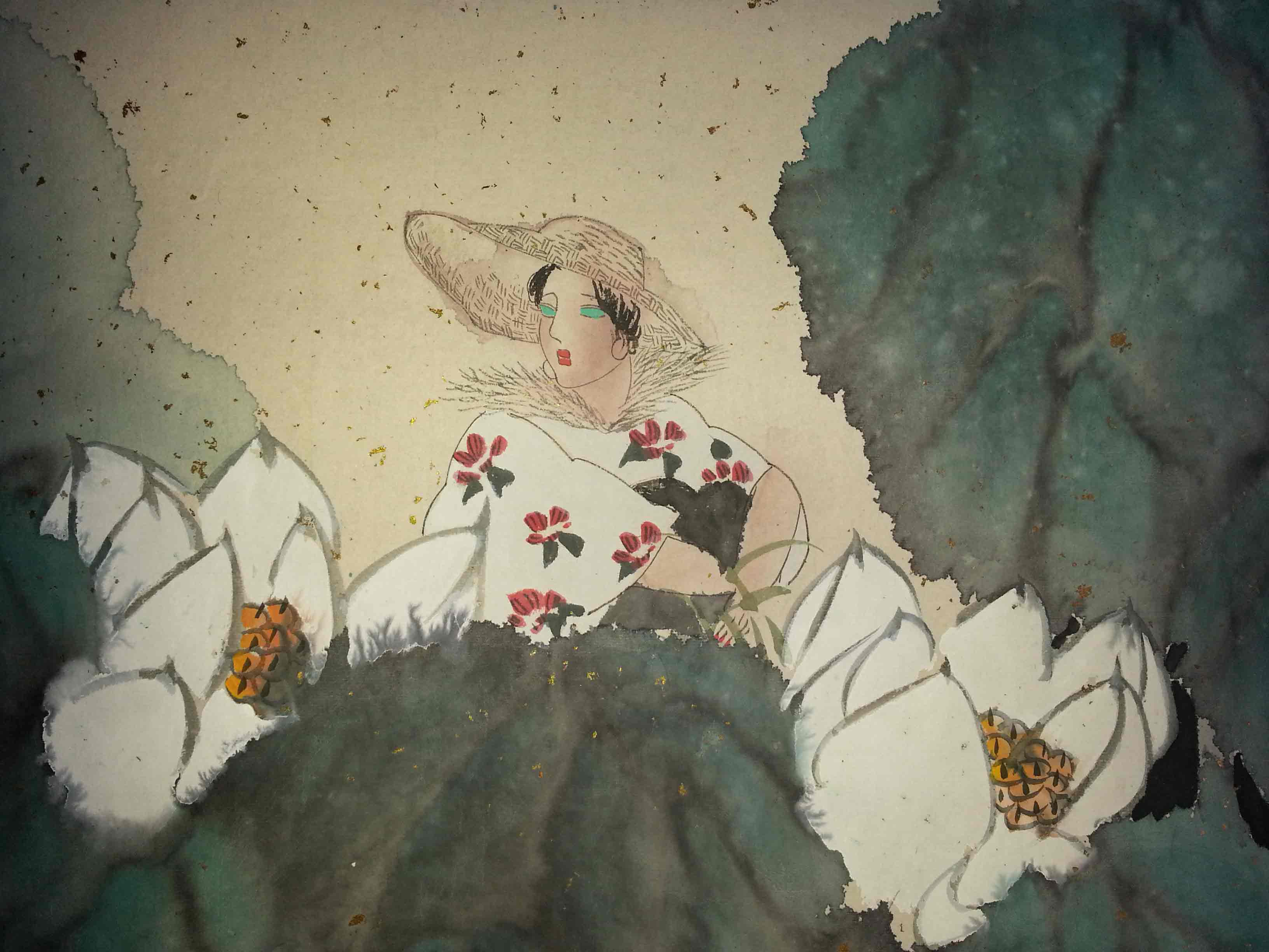 羽桐轩名家字画书画中国画人物画中国美协会员刘鸿伟四尺斗方