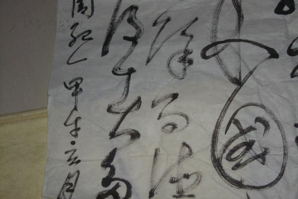 字画保真拍卖----著名书法家 杨曙特大尺幅草书:非常潇洒 特别精彩