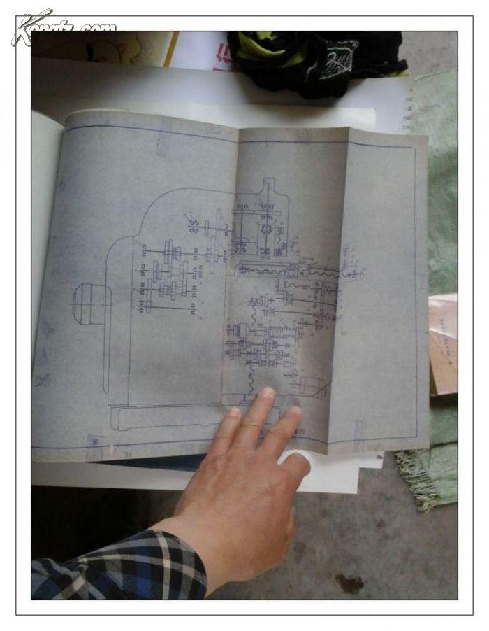 郑州机床厂 x52k型 立式升降台铣床 使用说明书 晒蓝图