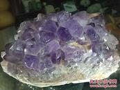 天然紫水晶晶簇奇石摆件