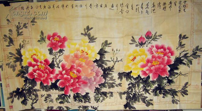 天津画家大牡丹:云想衣裳花想容