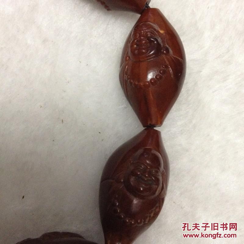 2f160j001雨辰款10粒老油核橄榄核笑佛手串