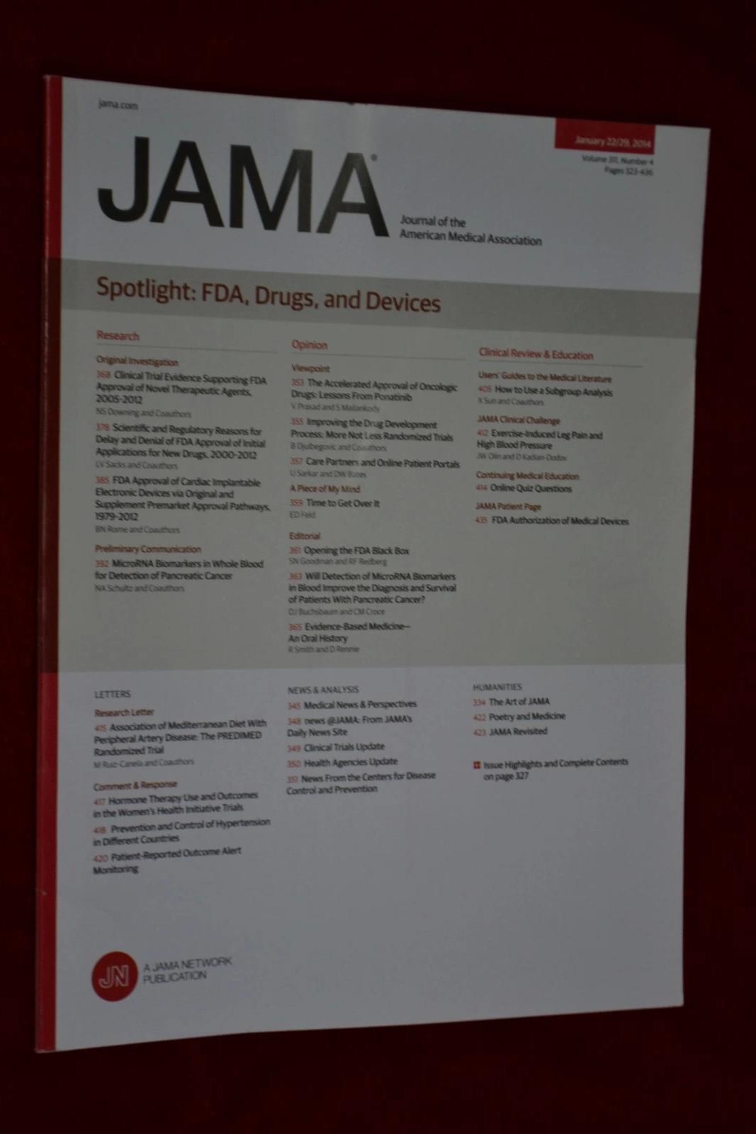 jamathejournaloftheamericanmedicalassociation2014012229美国医学
