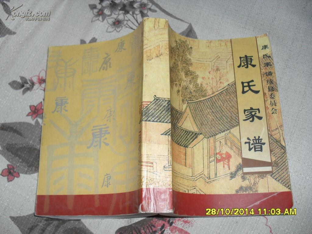 康氏族谱 第二册二修本(8品2004年10月版639页大32开目录参看书影山西
