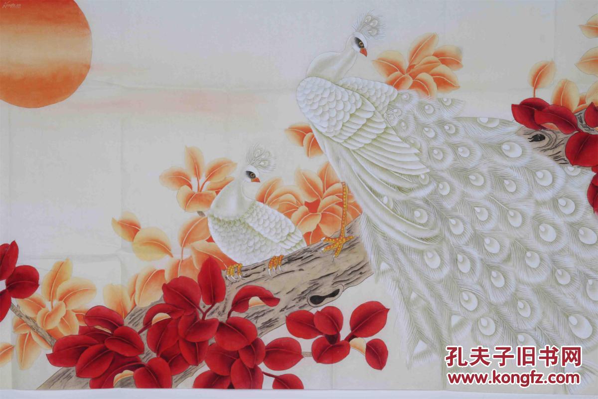 中国美术协会会员张洪山《孔雀图》