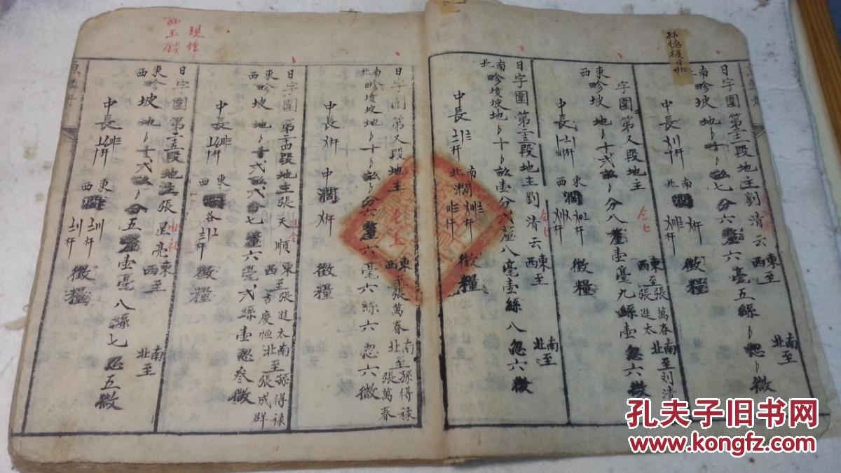 鱼鳞册 咸丰五年 拍品编号:24013178