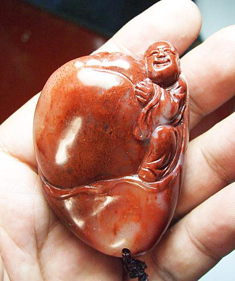 【高档寿山石】一方值得收藏的寿山石手把件 编号p136