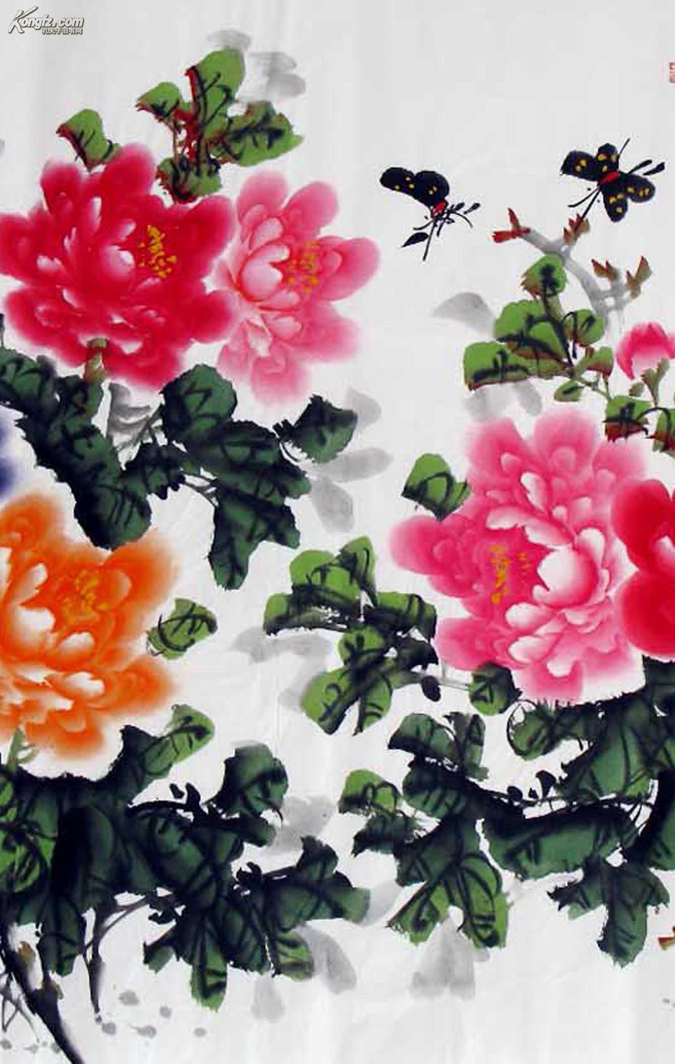 李东方国画六尺写意牡丹精品《天香祥瑞》◆◆◆1731