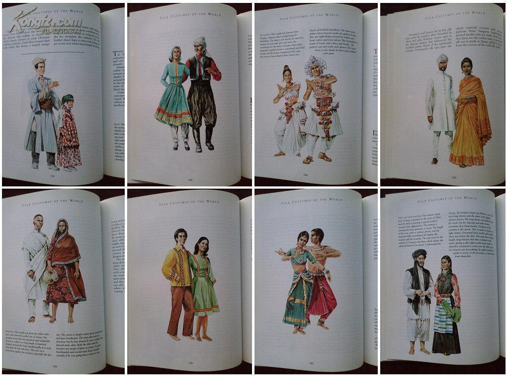 folk costumes of the world 世界民族服装图鉴
