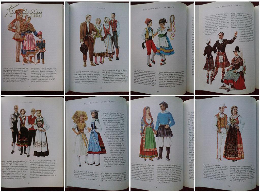 folk costumes of the world 世界民族服装图鉴