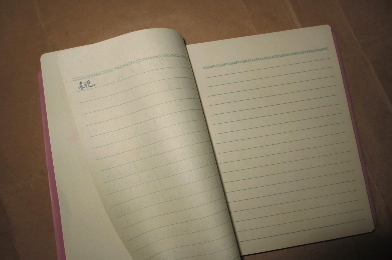 32开塑皮笔记本 (32开120页 插图 扉页为某单位代表大会纪念 余无字无