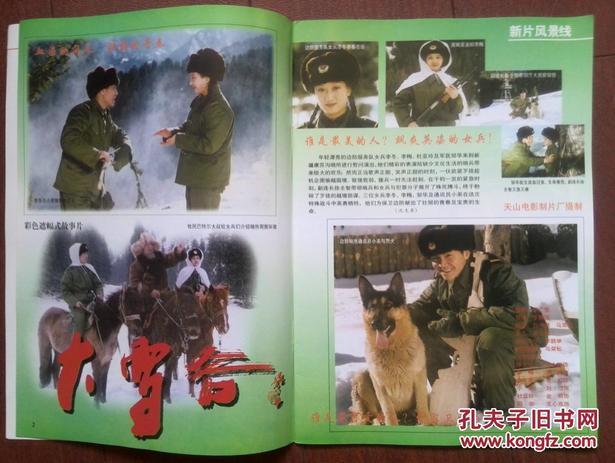 电影画刊:张国立,邓婕,王思懿,李雪健,申军谊,刘菲,《大雪谷》刘晓庆