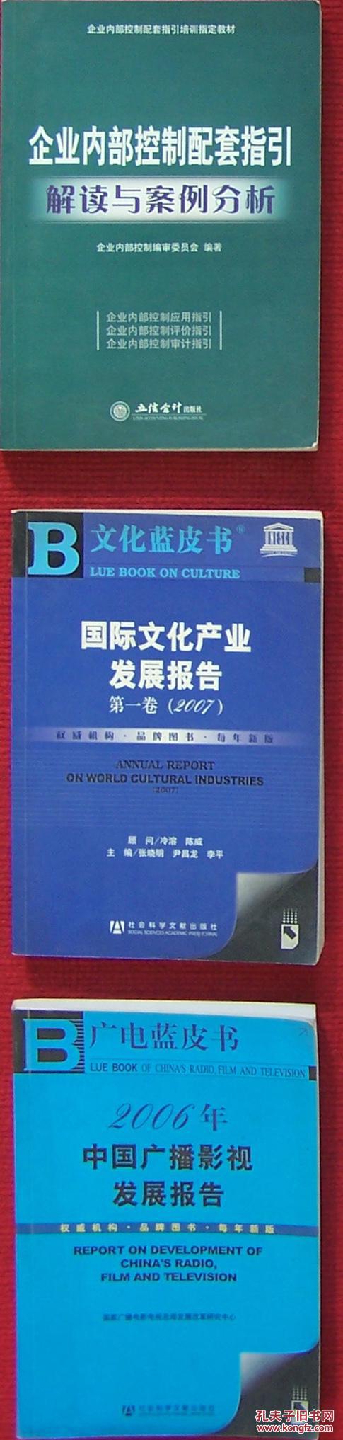 R国际文化产业发展报告第一卷（2007）附光盘