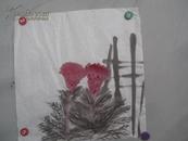 鸡冠花  国画一幅  50*50厘米