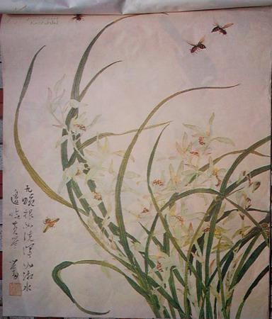 挂历宣纸画:花鸟画(6张)47x40cm