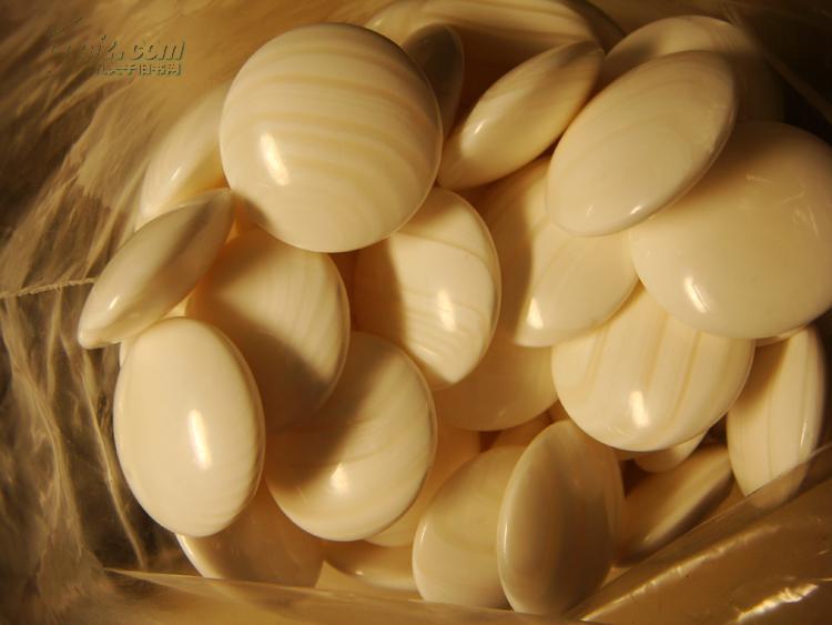 围棋-蛤碁石30号月印