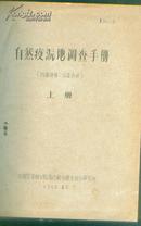 自然疫源地調查手冊上下冊（1960年草紙油印本，精裝一厚冊）