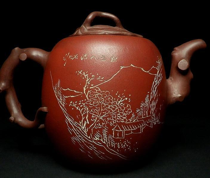 民国,30年代 双色木瓜壶 齐白石_张鹤林_孔夫子旧书网