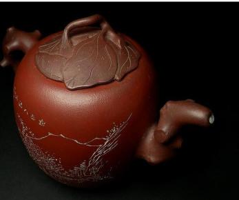 民国,30年代 双色木瓜壶 齐白石