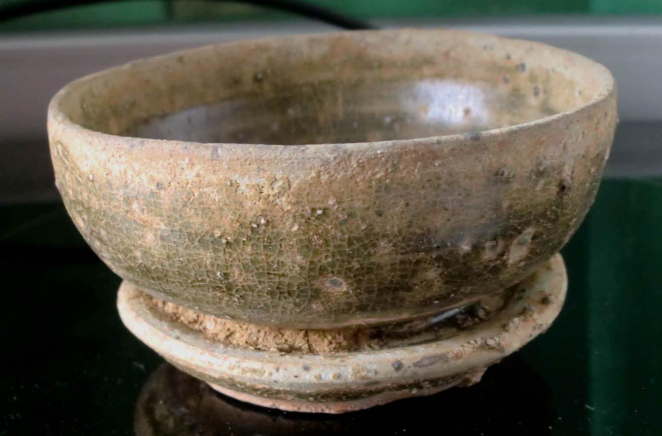 岀土包老 晋.五代 越窑《双层茶盏》尺寸高5.3cm直10cm