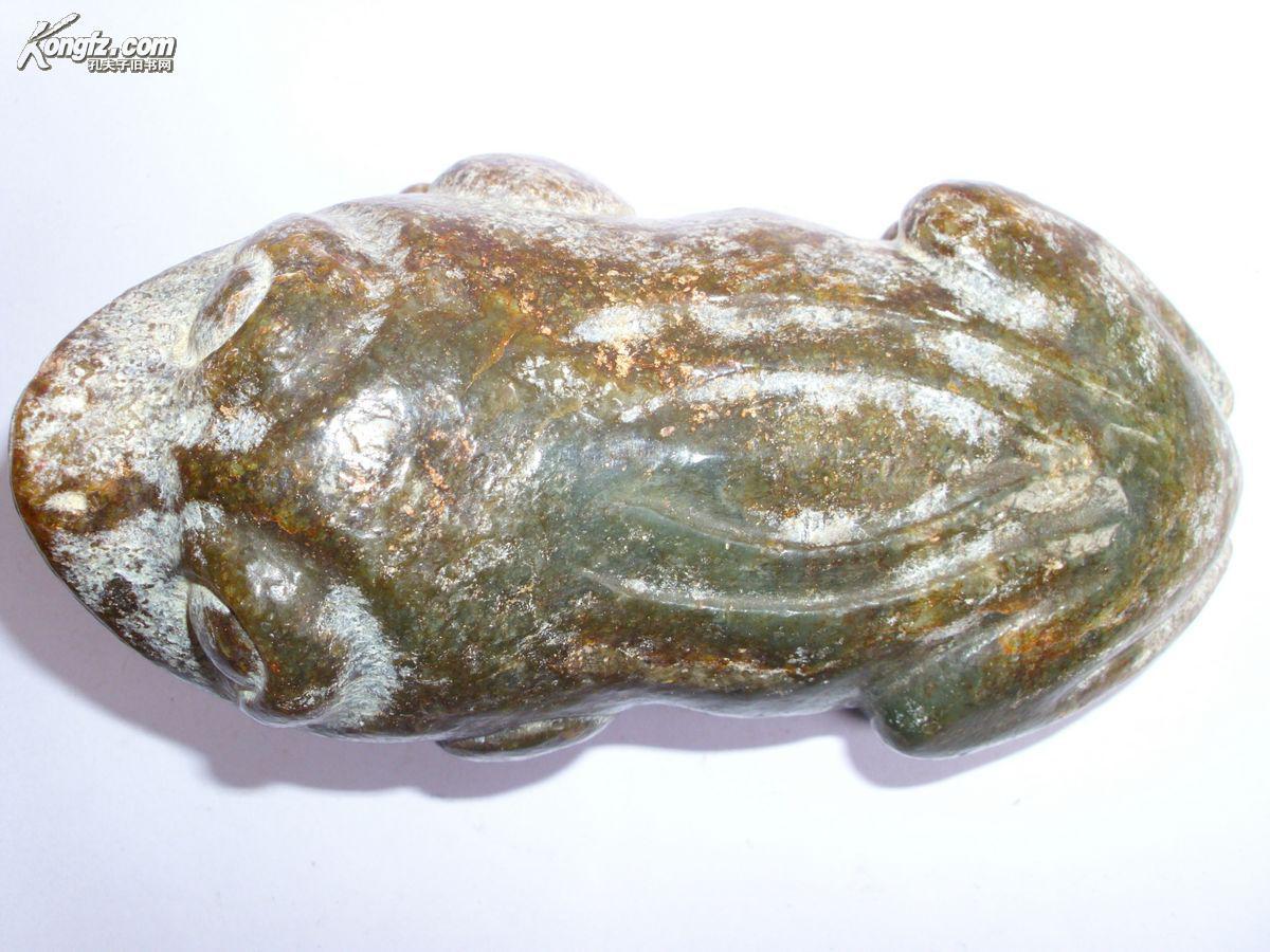 老玉蟾摆件蟾蜍玉兽老玉古玉石器石雕玉石红山文化良渚文化高古玉古董