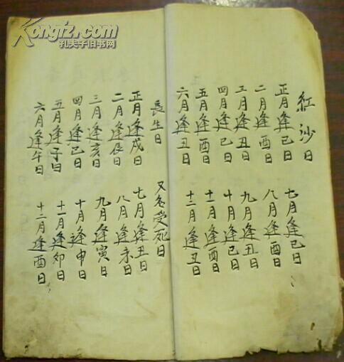 天干图地支图每日起时大破日红沙日长生日杀猪犯刀砧日忌重丧日忌逐月